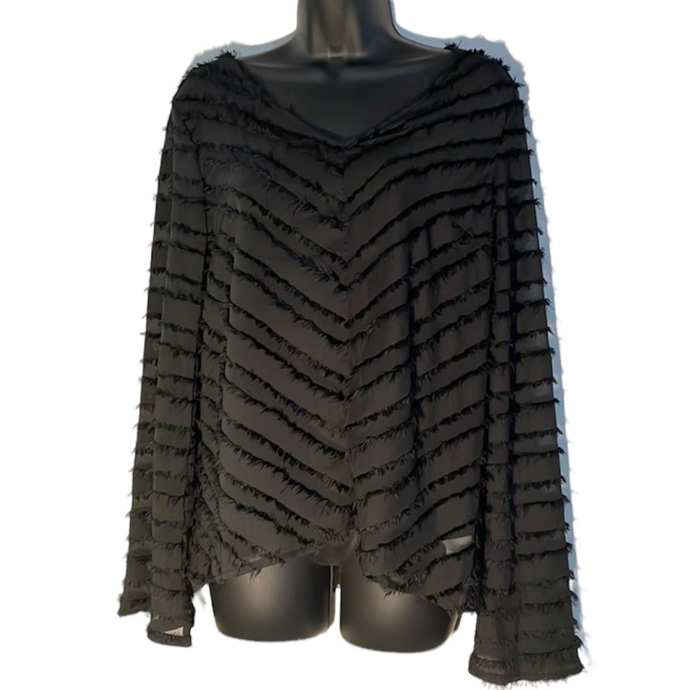 Hayden sheer eyelash fringe Whimsigoth small top